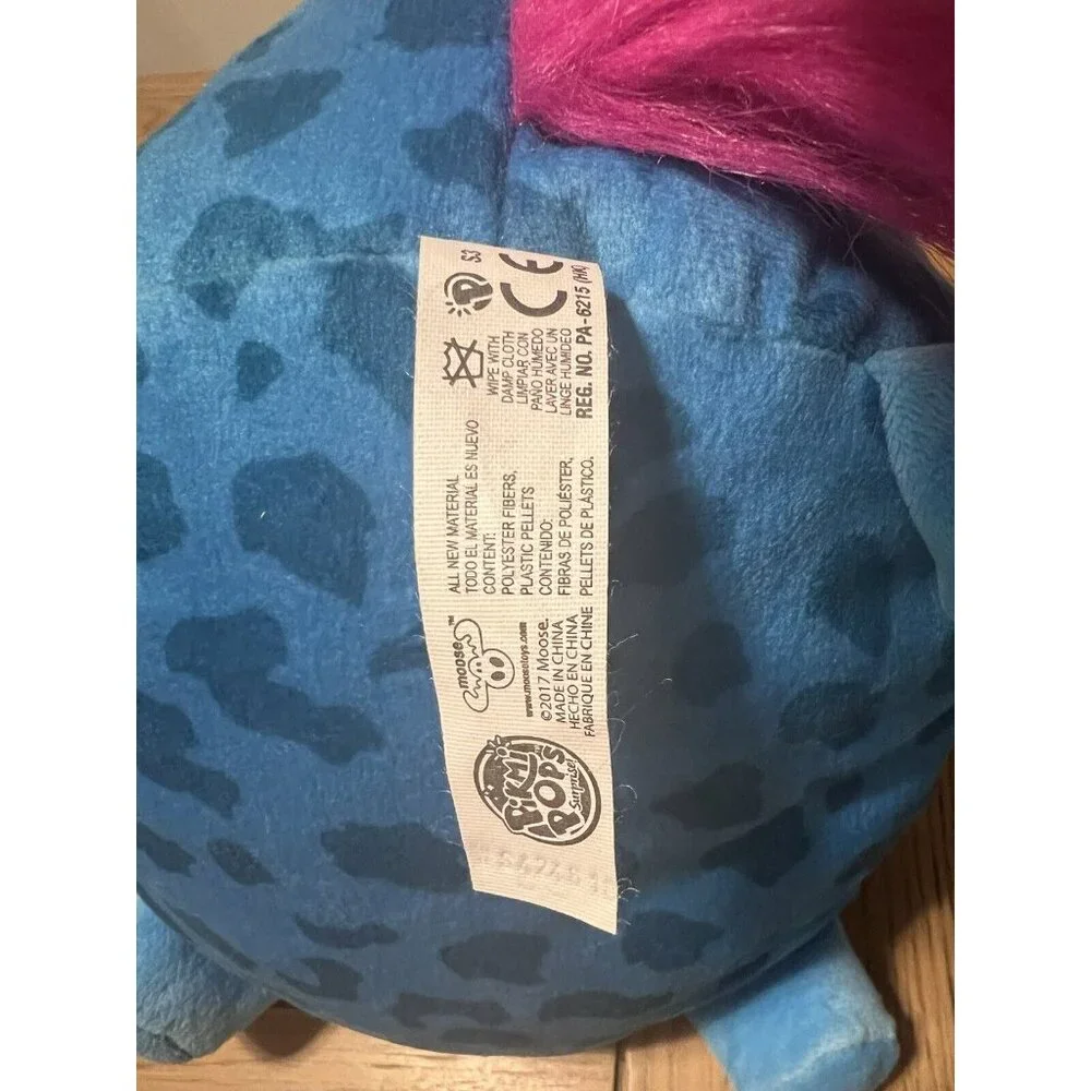 Pikmi Pops Pony Horse Plush‎ Blue Pink Moose Squishable Stuffed Animal Spots